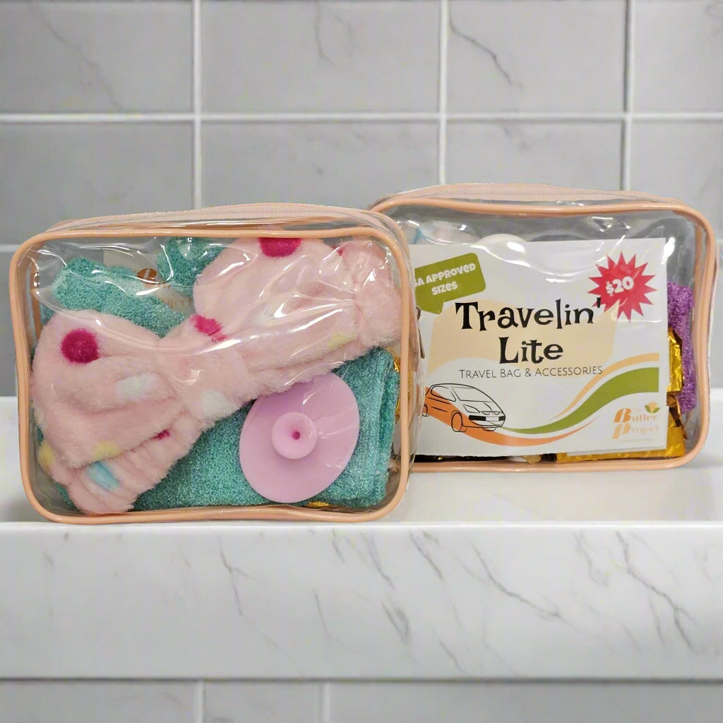 Show up in pink pastels with Travelin' Lite Travel Bag