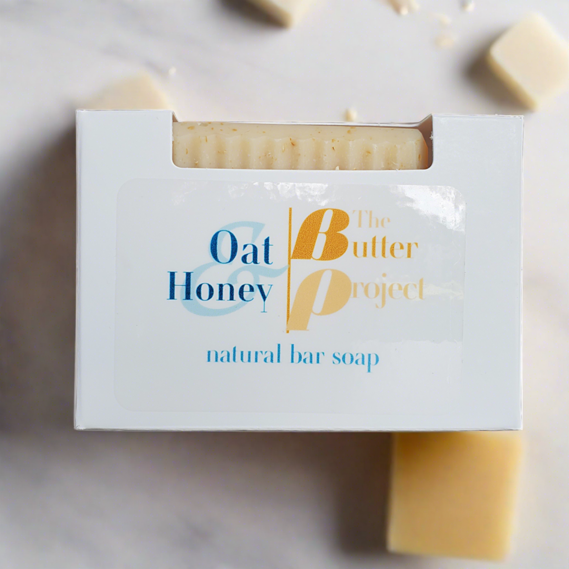 Image of Oat & Honey Natural Bar Soap box from The Butter Project.