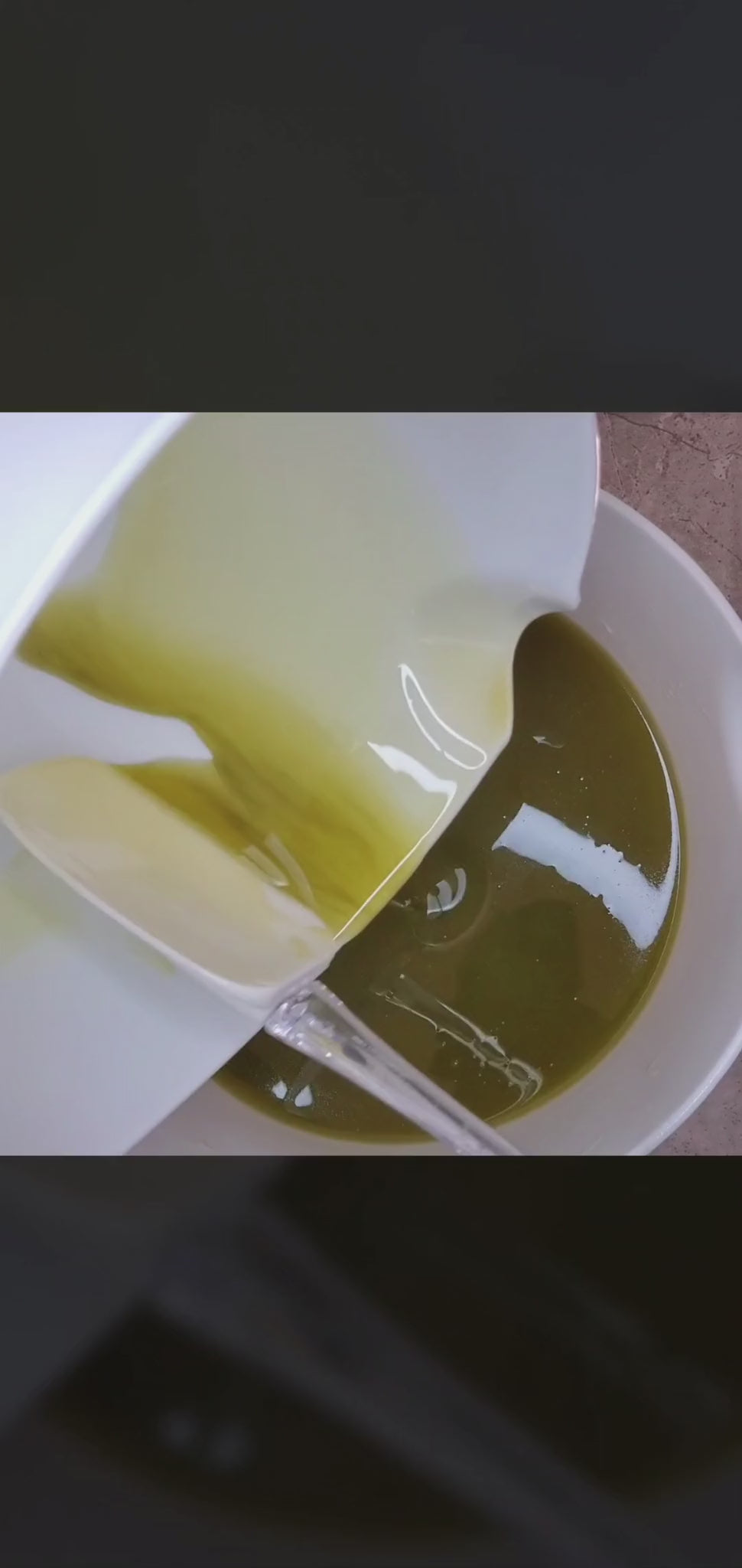 Video of Fresh Mint Mango Butter Natural Bar Soap making process.